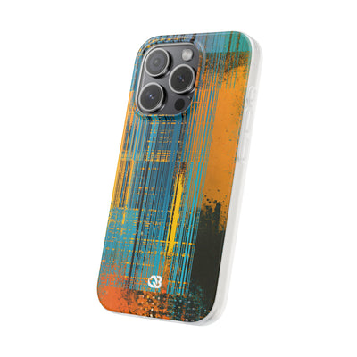 Cyber Glitch Stream · Lite Phone Case for iPhone ·  Teal