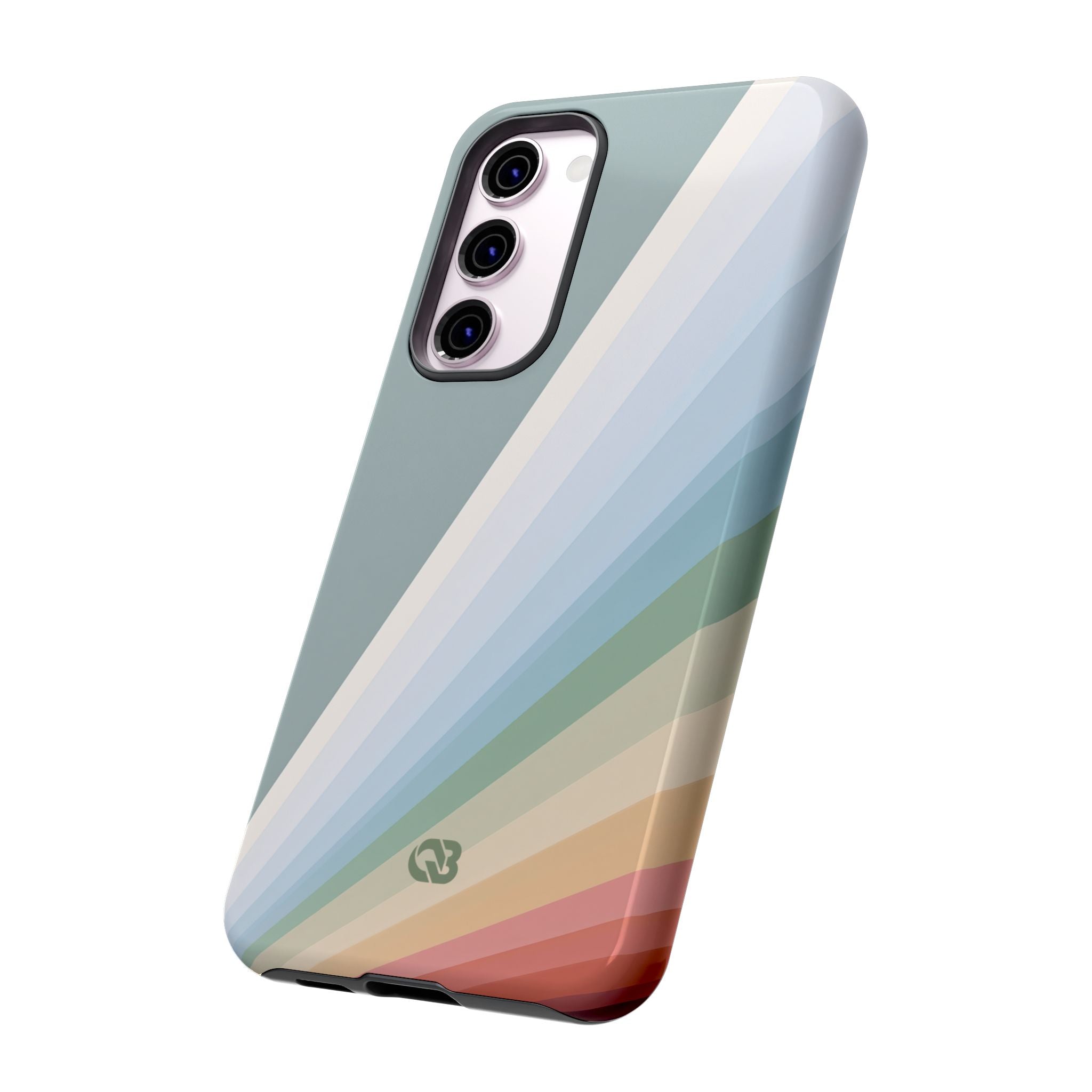 Green Tough Phone Case for Samsung - Sage Prism Beam