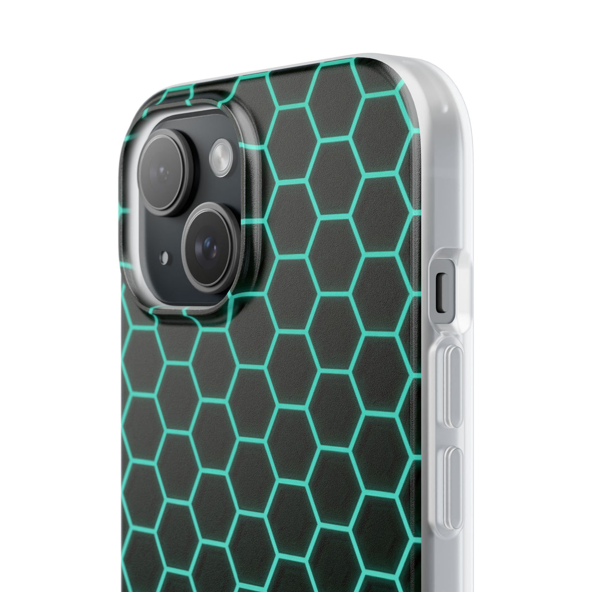 Neon Hex Spectrum · Lite Phone Case for iPhone ·  Teal