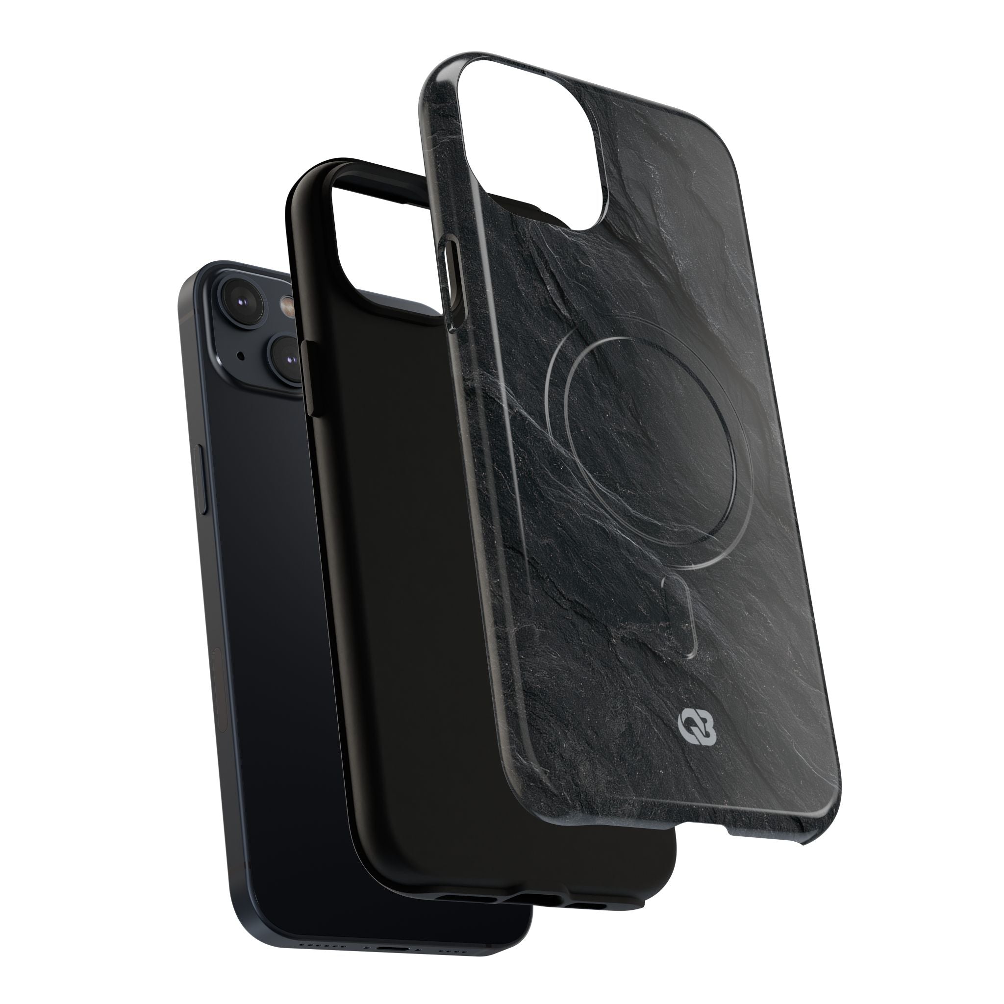 Black Tough 2.0 Magsafe Phone Case for iPhone - Midnight Slate Ridge