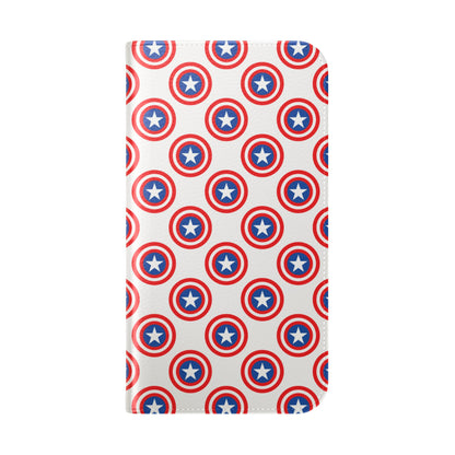 Star Shield Pattern - iPhone 15 Case - Wallet