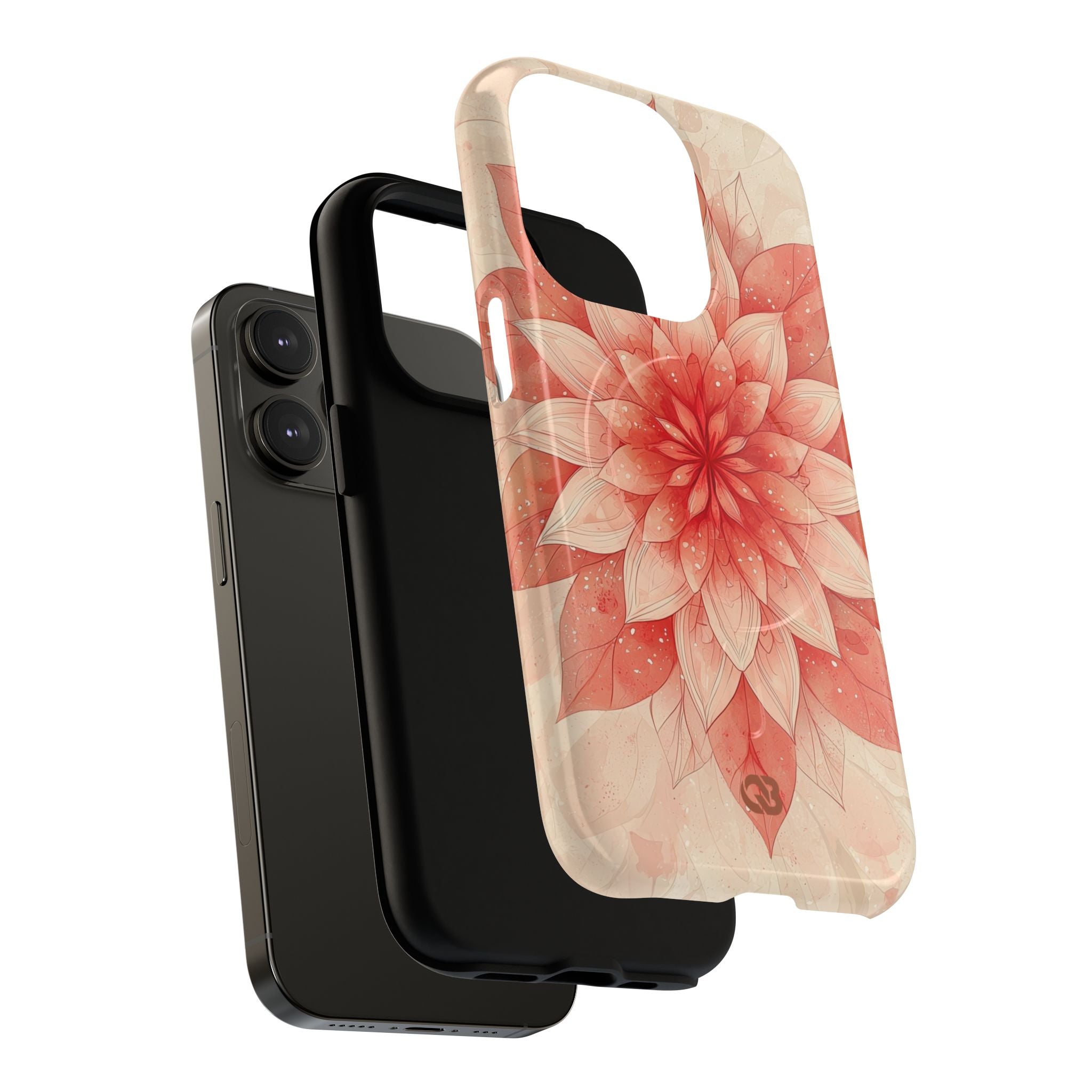 Coral Layered Bloom · Tough+ Handyhülle für iPhone · Magsafe