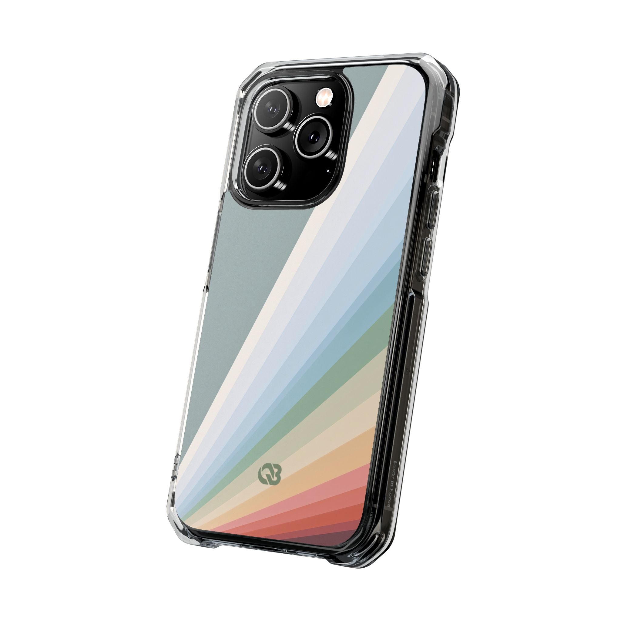 Green Impact MagSafe Phone Case for iPhone - Sage Prism Beam