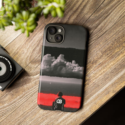 Crimson Horizon · Tough Phone Case for iPhone · Black