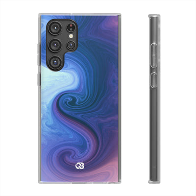 Azure Fluid Swirl · Lite Phone Case for Samsung · Blue