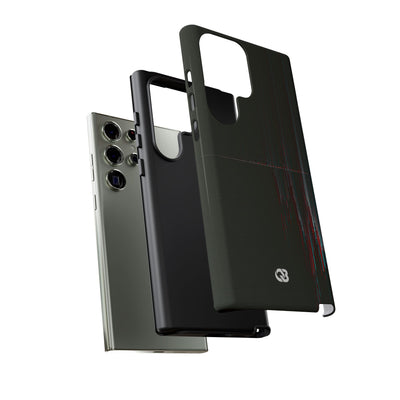 Black Tough Phone Case for Samsung - Corrupted Data Stream