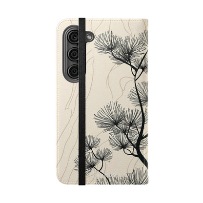 Spiky Tree Sunset - Samsung S23 Case - Wallet