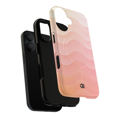 Blush Horizon Waves · Tough 2.0 Magnetic Phone Case for iPhone · Pink