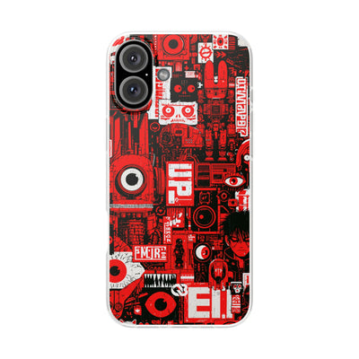 Neo Mecha Collage · Lite Phone Case for iPhone ·  Red