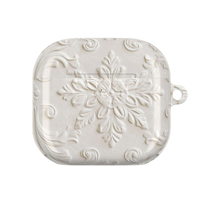 Sculpted Acanthus Relief · Hard Case for AirPods & AirPods Pro · White
