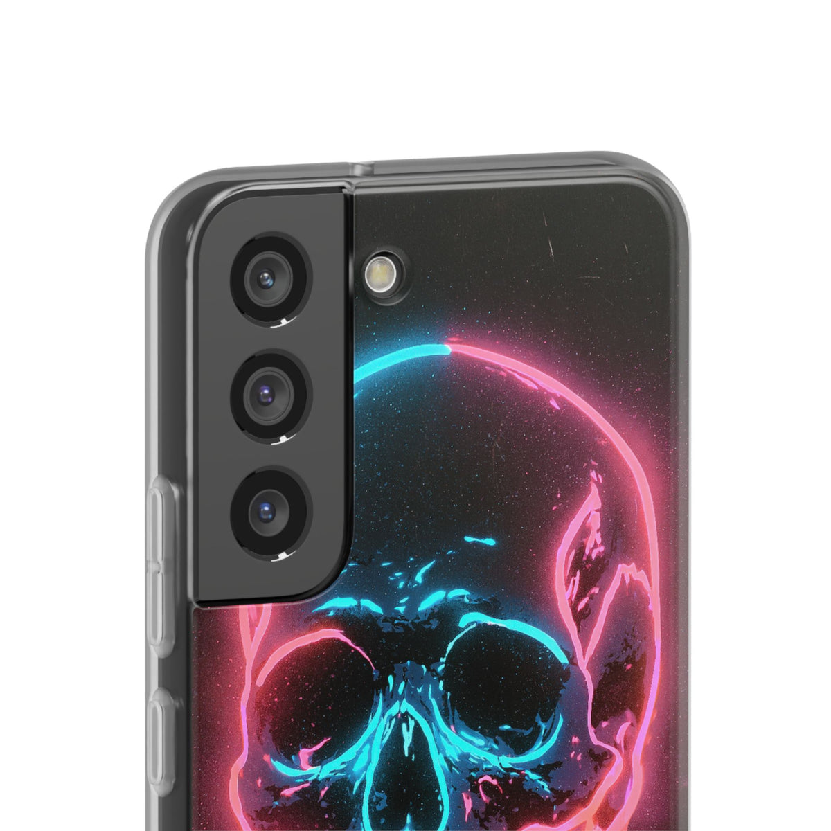 Neon Drip Skull · Lite Phone Case for Samsung · Black