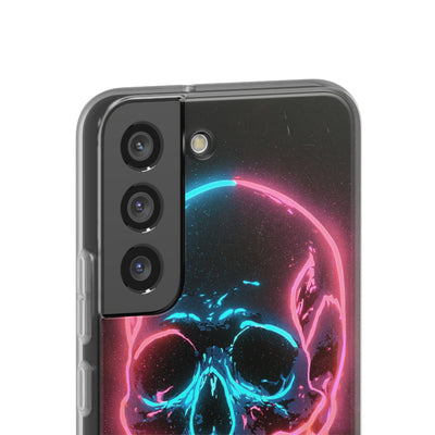 Neon Drip Skull · Lite Phone Case for Samsung · Black