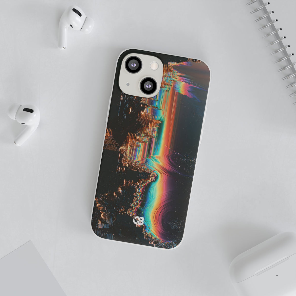 Prismatic Circuit · Lite Phone Case for iPhone ·  Black