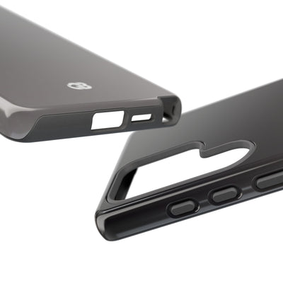 Grey Tough Phone Case for Samsung - Obsidian Ash Fade