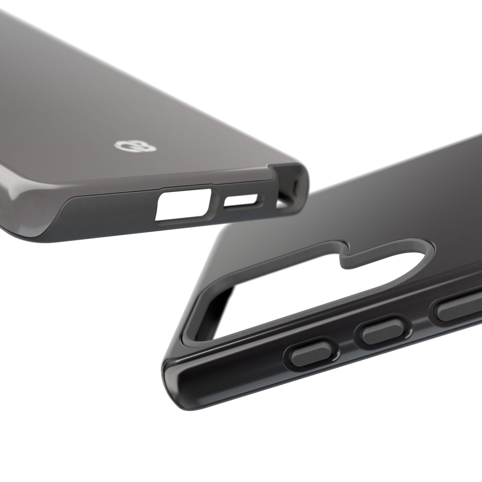 Grey Tough Phone Case for Samsung - Obsidian Ash Fade
