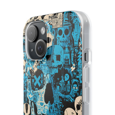 Electric Skull Graffiti · Lite Phone Case for iPhone ·  Blue