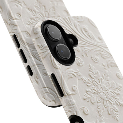 Sculpted Acanthus Relief · Tough 2.0 Magnetic Phone Case for iPhone · White