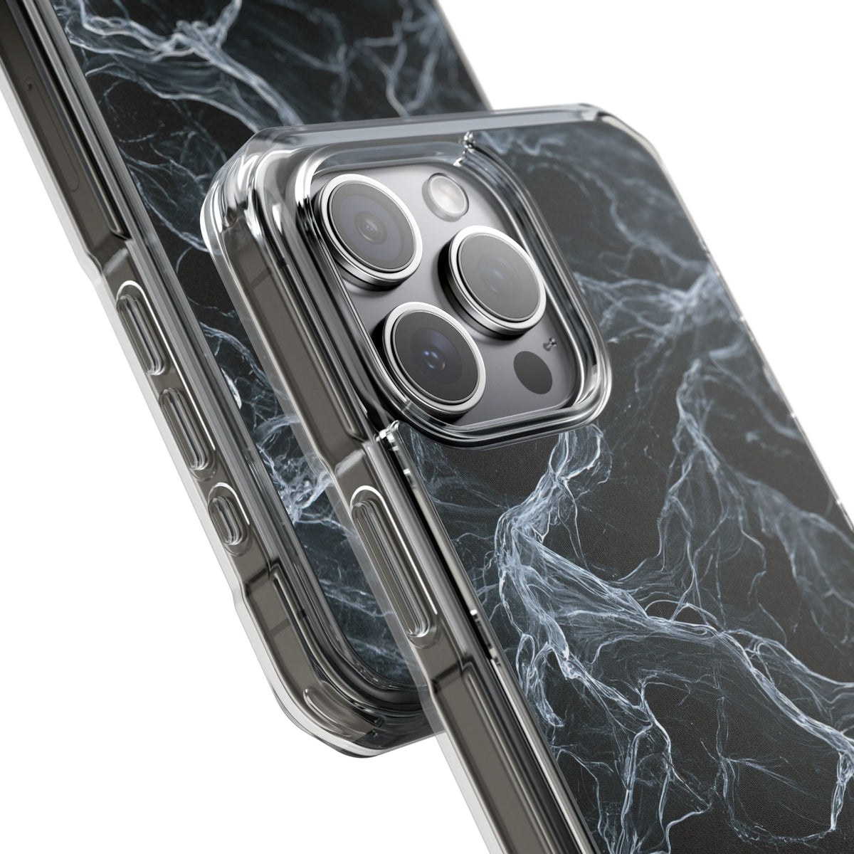 Arctic Gossamer · Clear Impact Magnetic Phone Case for iPhone · Black