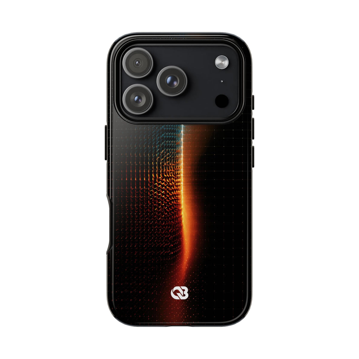 Luminous Refraction Grid · Tough Phone Case for iPhone · Black