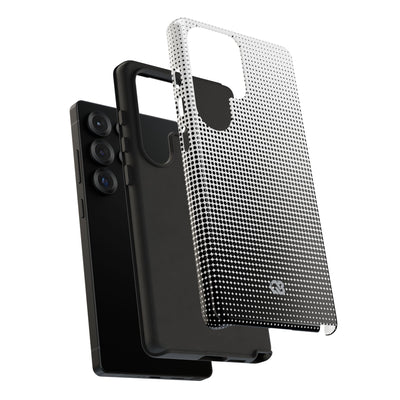 Black Tough Phone Case for Samsung - Obsidian Halftone Flux