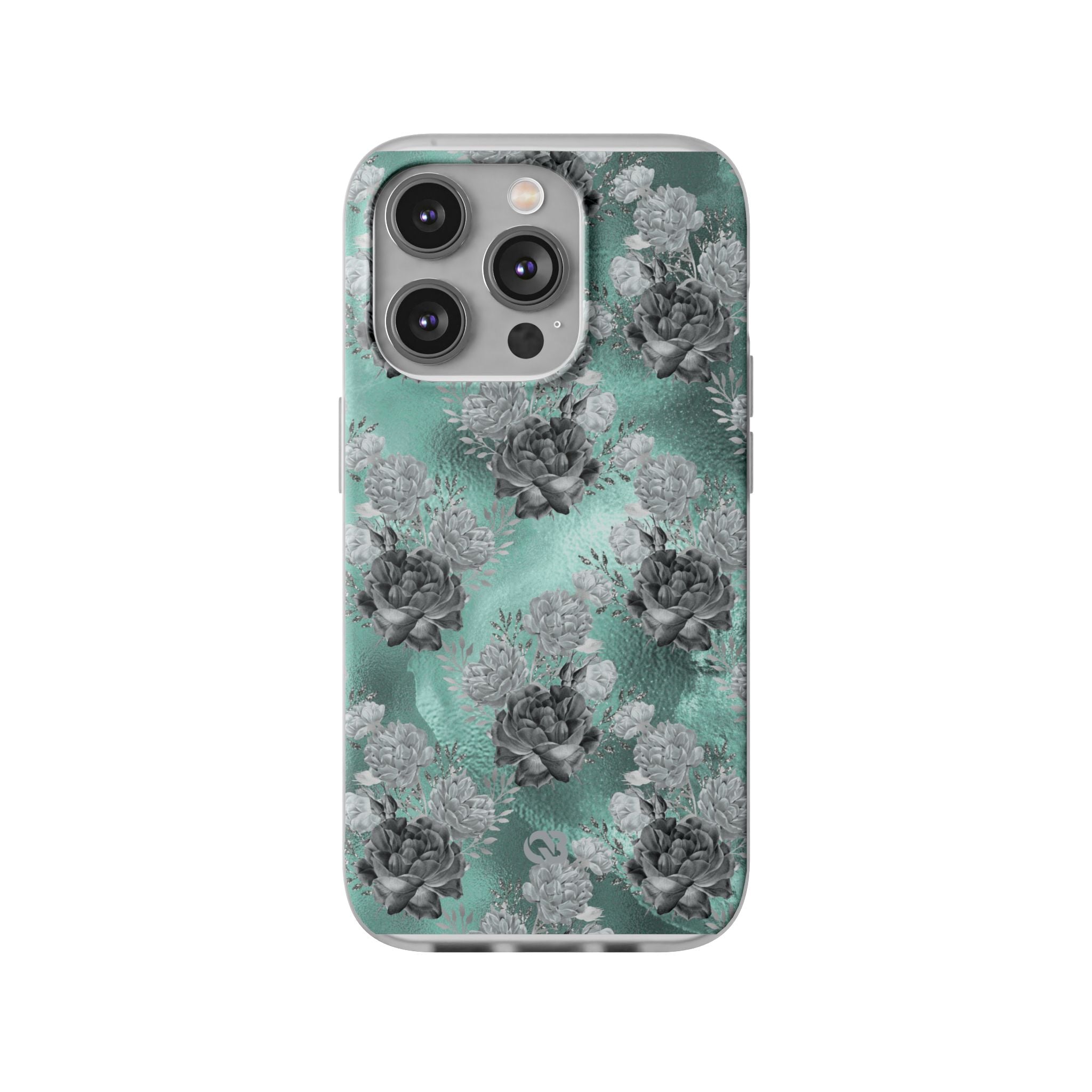 Frost Mint Floral · Soft Coque de téléphone pour iPhone