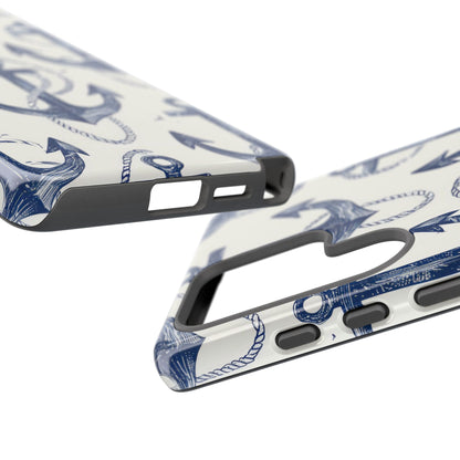 Navy Anchor Loop Samsung S25 Ultra Case - Tough