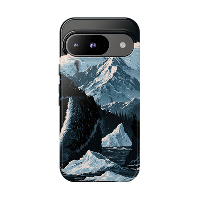 Nordic Arctic Bear · Tough Phone Case for Pixel ·  Black