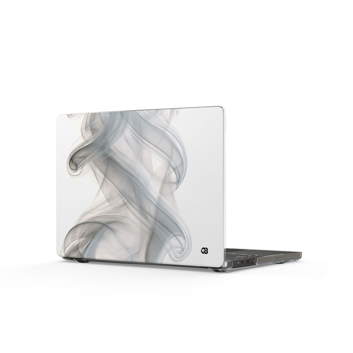 Vapor Noir · Clear Hard Case for MacBook · White
