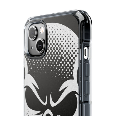 Phantom Halftone · Clear Impact Magnetic Phone Case for iPhone ·  Black