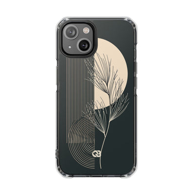 Black Impact MagSafe Phone Case for iPhone - Obsidian Sand Willow