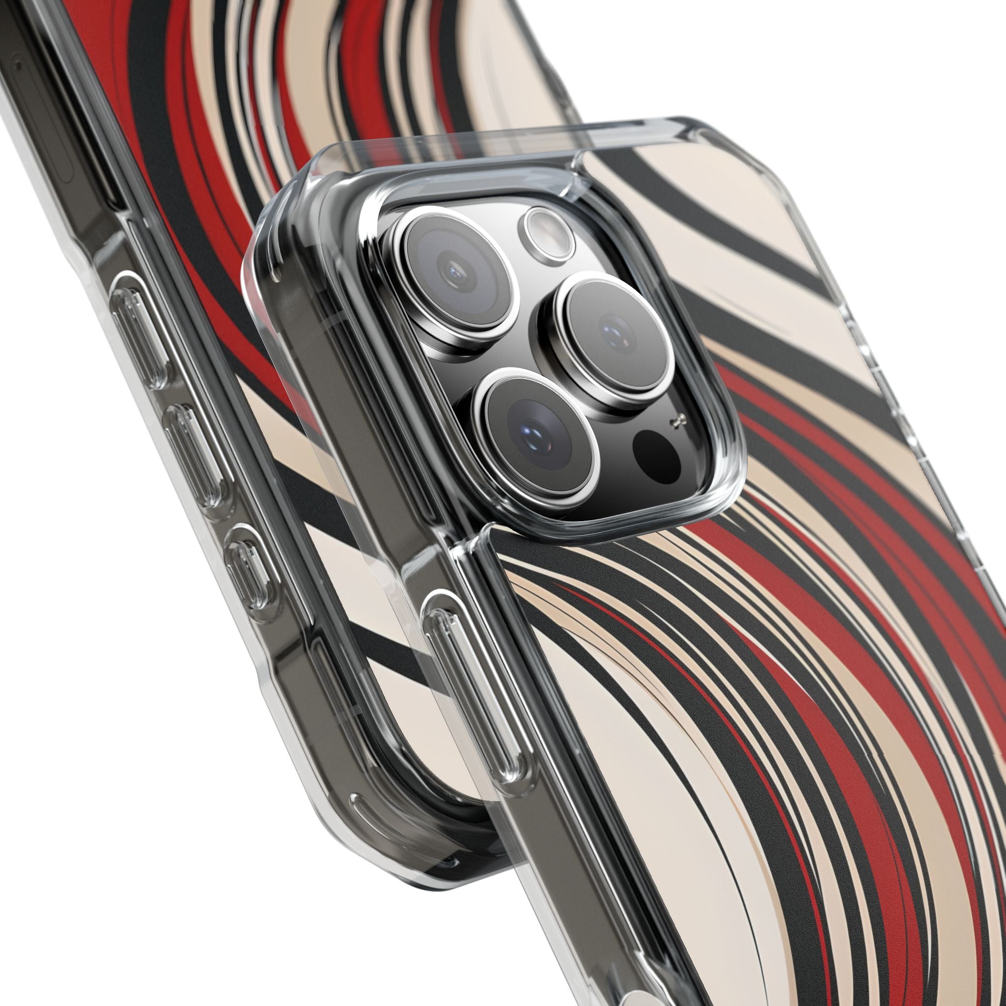 Karmesin Fluss Wellen · Impact Handyhülle für iPhone · Magsafe