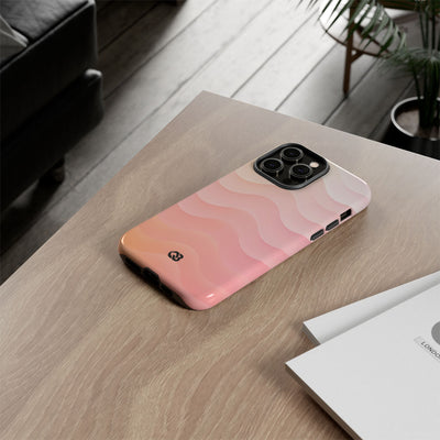 Blush Horizon Waves · Tough Phone Case for iPhone · Pink