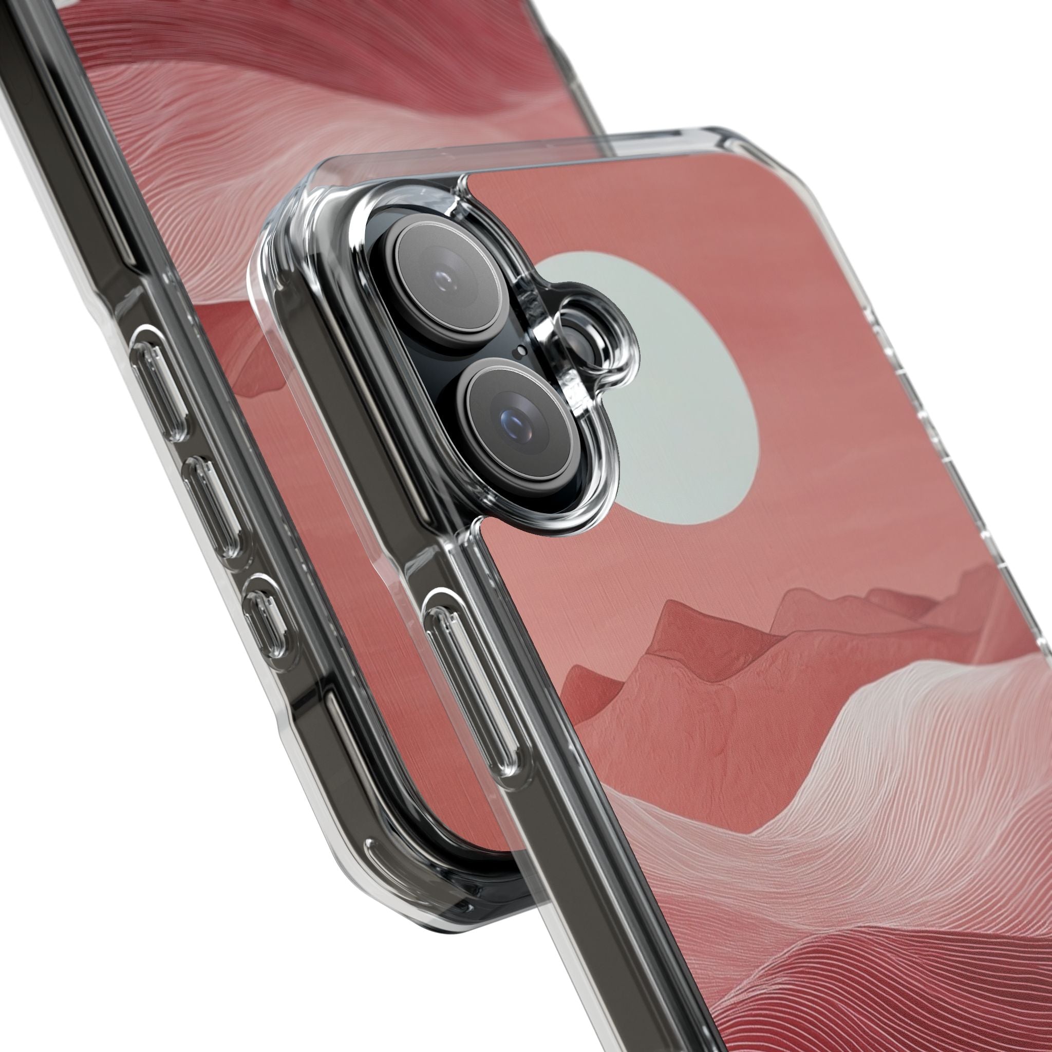 White Orb Dunes iPhone 16 Plus Skal - Impact