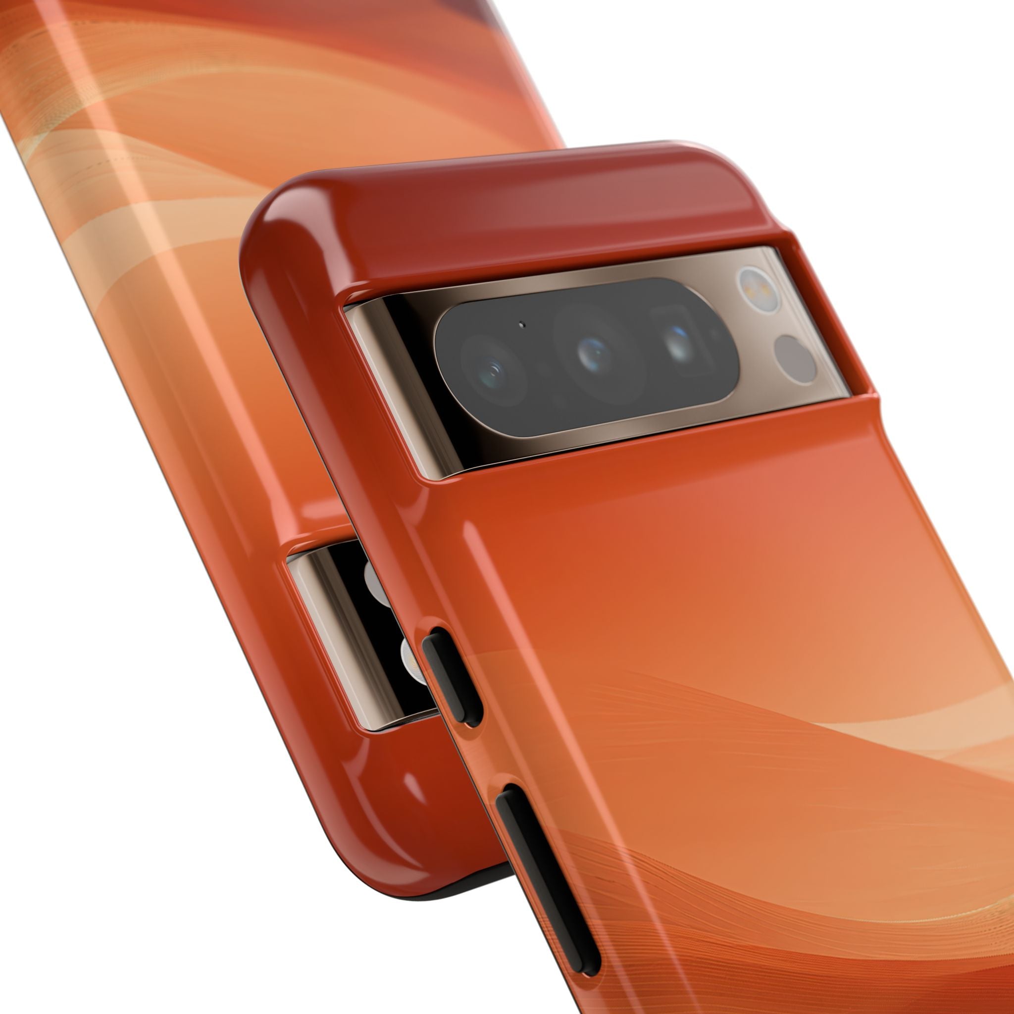 Orange Tough Phone Case for Google Pixel - Crimson Dune Gradient