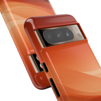 Orange Tough Phone Case for Google Pixel - Crimson Dune Gradient