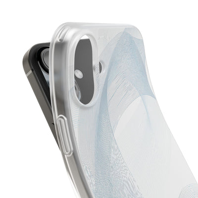 White Lite Phone Case for iPhone - Arctic Line Current