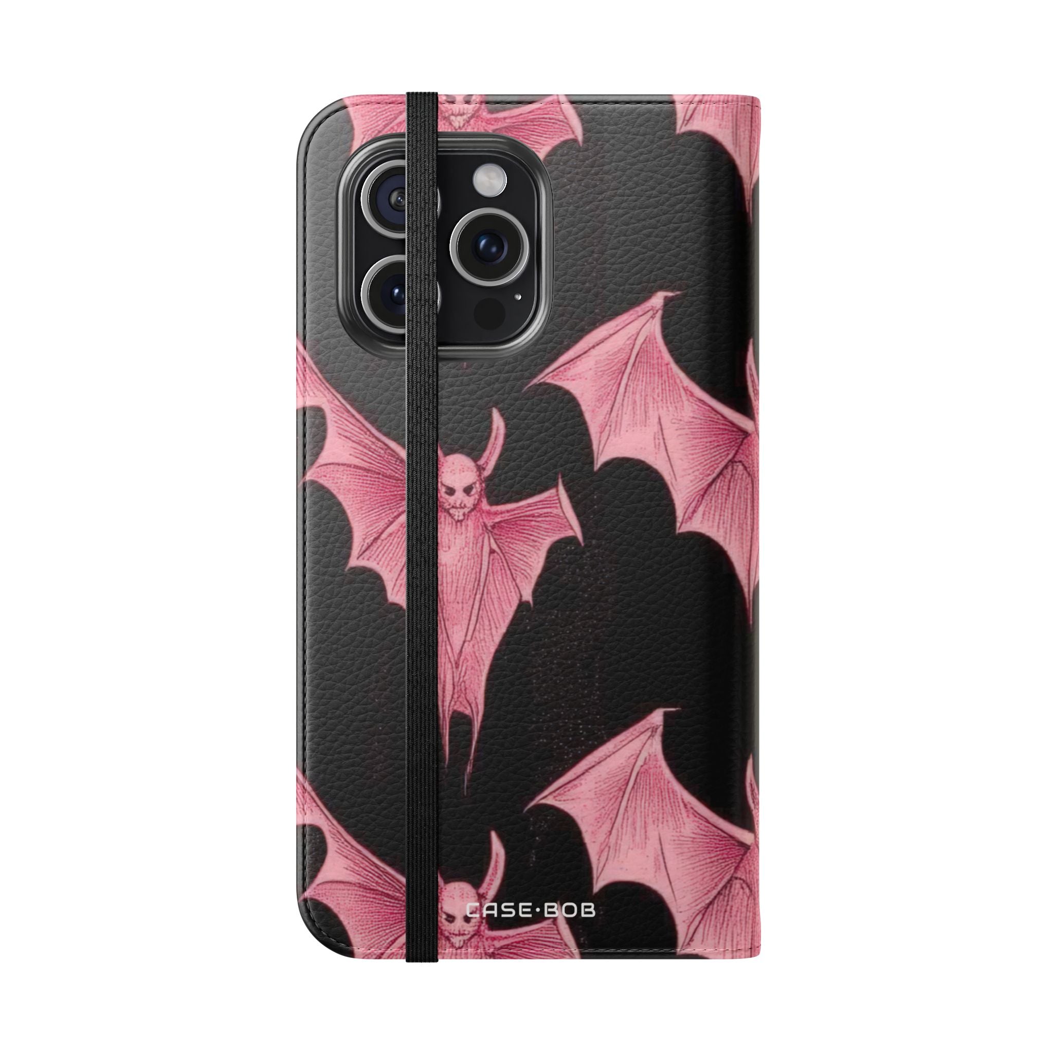 Pink Batwave - iPhone 15 Pro Max Case - Wallet