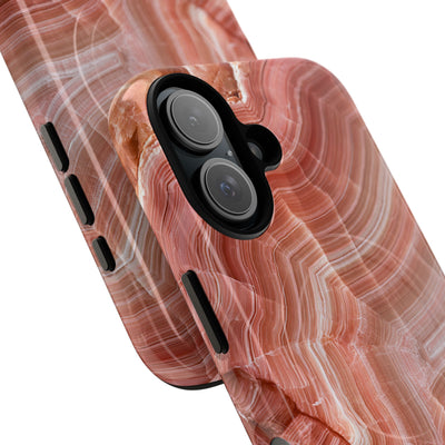 Blushing Rose Strata · Tough 2.0 Magnetic Phone Case for iPhone · Pink