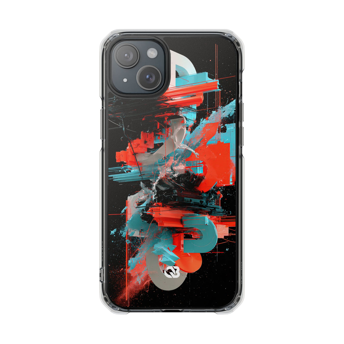 Fragmented Cyber Core · Clear Impact Magnetic Phone Case for iPhone ·  Black