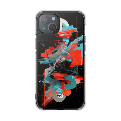 Fragmented Cyber Core · Clear Impact Magnetic Phone Case for iPhone ·  Black