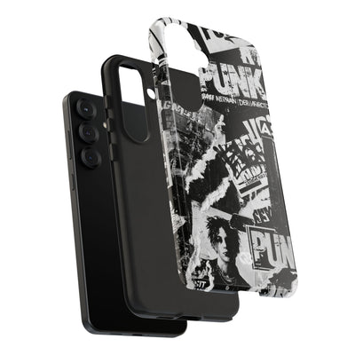 Underground Punk Collage · Tough Phone Case for Samsung · Black