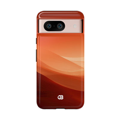 Terracotta Dune Ridges · Tough Phone Case for Pixel ·  Orange