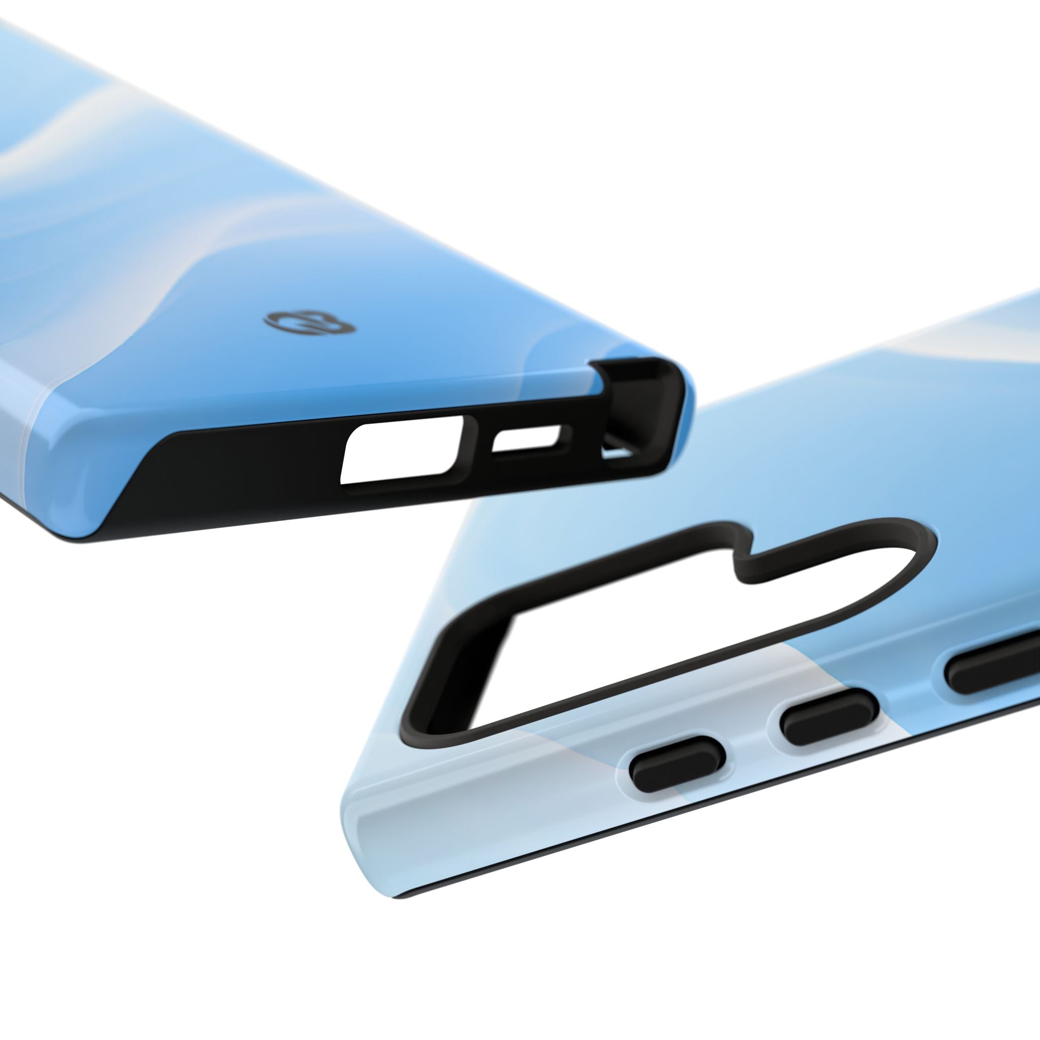 Blue Tough Phone Case for Samsung - Glacial Blue Silk