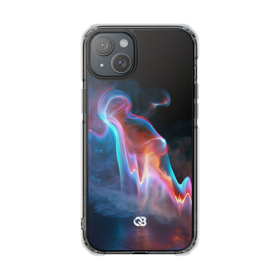 Neon Waveform · Clear Impact Magnetic Phone Case for iPhone · Black