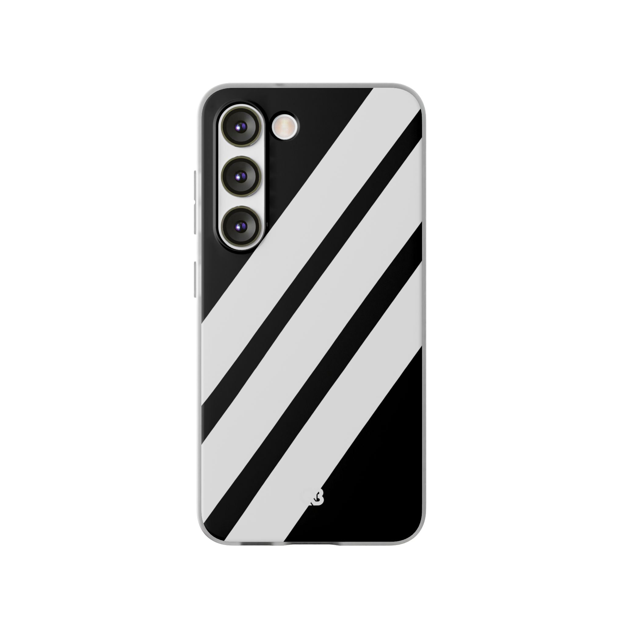 Obsidian White Bars · Soft Phone Case for Samsung