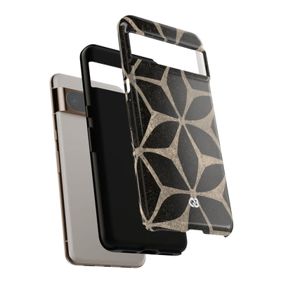 Concrete Mosaic Star · Tough Phone Case for Pixel ·  Black