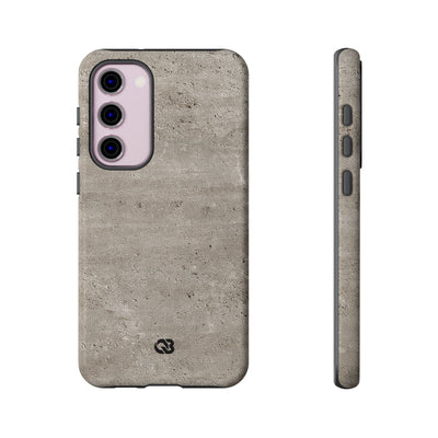 Grey Tough Phone Case for Samsung - Brutalist Stone Grit