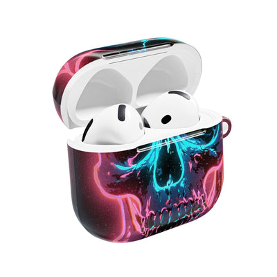 Neon Drip Skull · Hard Case for AirPods & AirPods Pro · Black