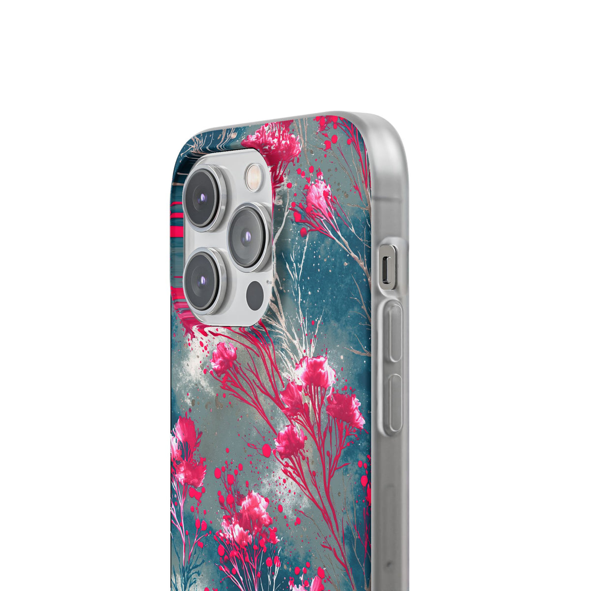 Cyber Blossom · Lite Phone Case for iPhone ·  Teal