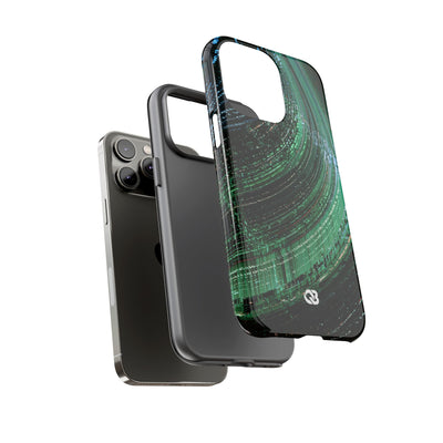 Orbital Data Stream · Tough Phone Case for iPhone · Green